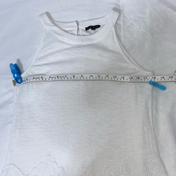 Women’s Anthropologie Adrianna Papell GAUZY CREPE CROCHET HALTER TOP Sz medium - Picture 10 of 15